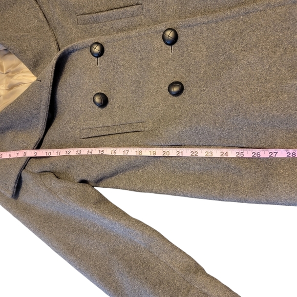 Babaton dark gray pea coat - Picture 3 of 7